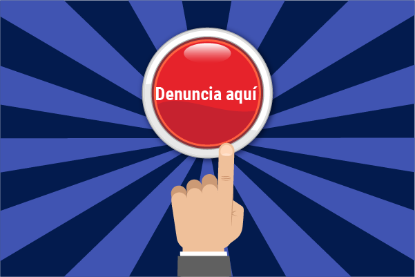 Botón de canal de denuncias Denuncia aquí